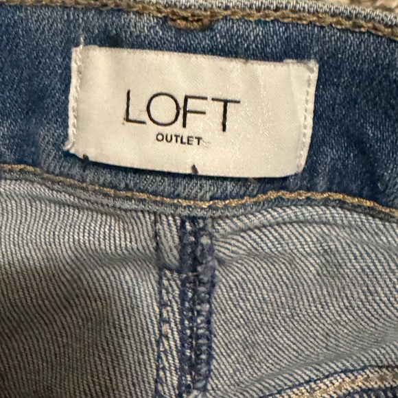 LOFT Outlet Straight Leg Denim “Boyfriend” Jeans - Picture 3 of 4